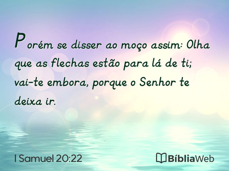 I Samuel 20:22 em imagem para compartilhar