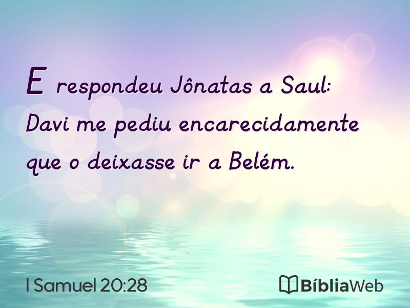 I Samuel 20:28 em imagem para compartilhar