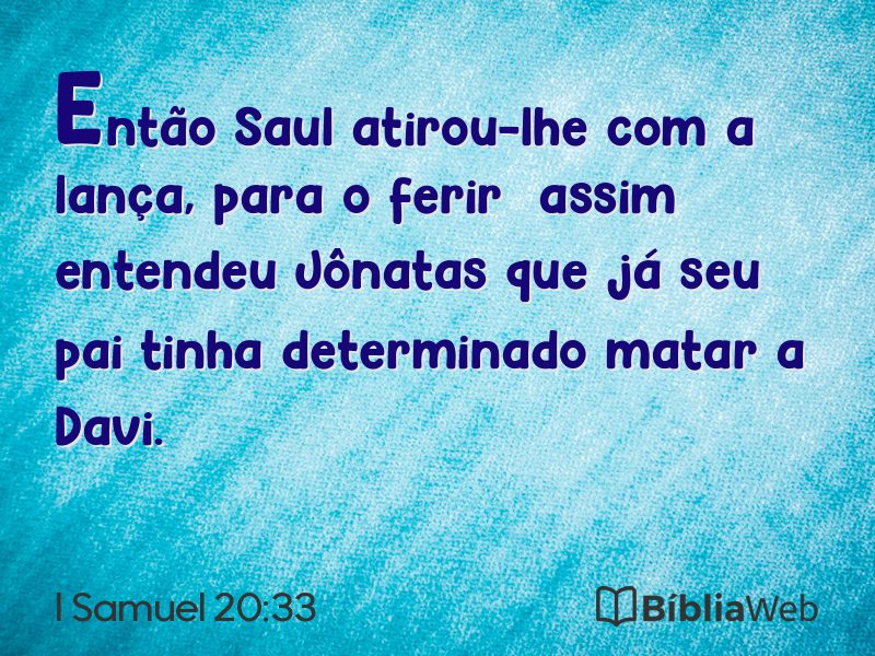 I Samuel 20:33 em imagem para compartilhar