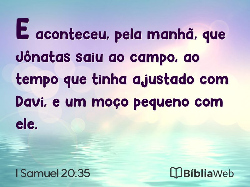 I Samuel 20:35 em imagem para compartilhar