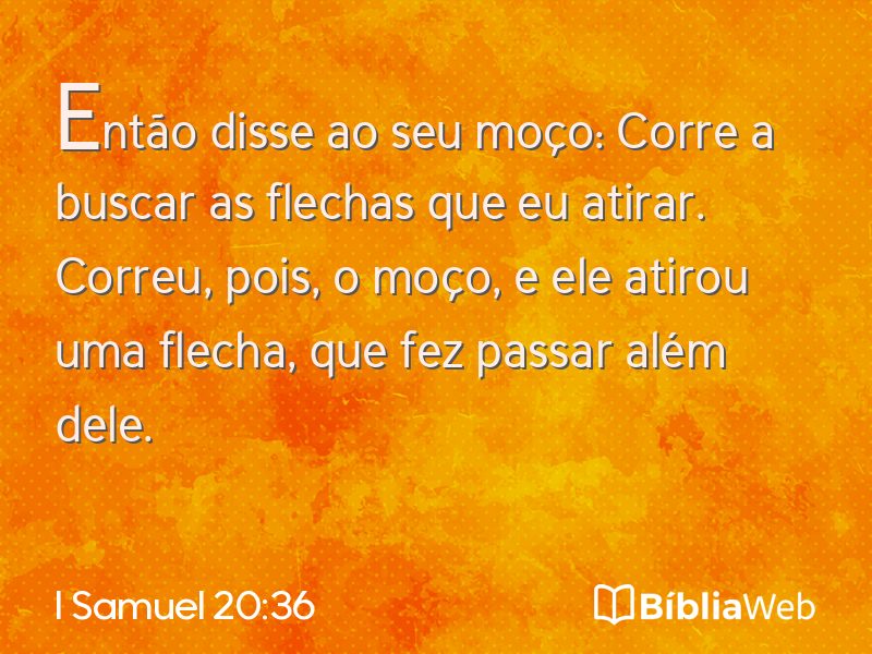 I Samuel 20:36 em imagem para compartilhar