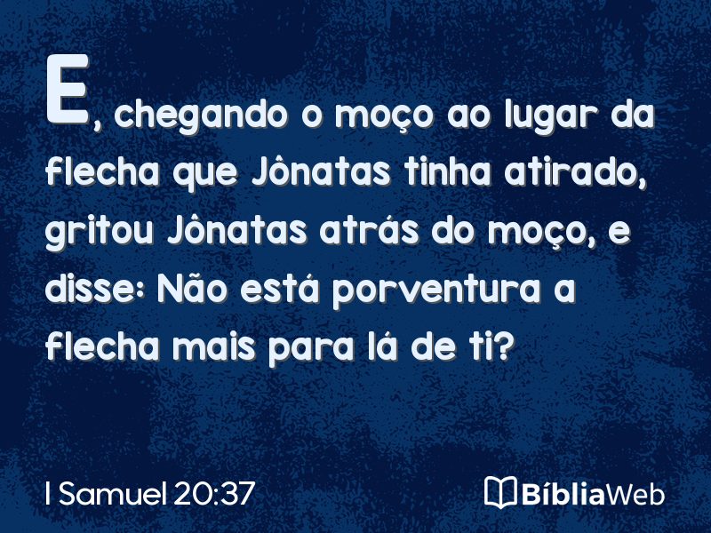I Samuel 20:37 em imagem para compartilhar