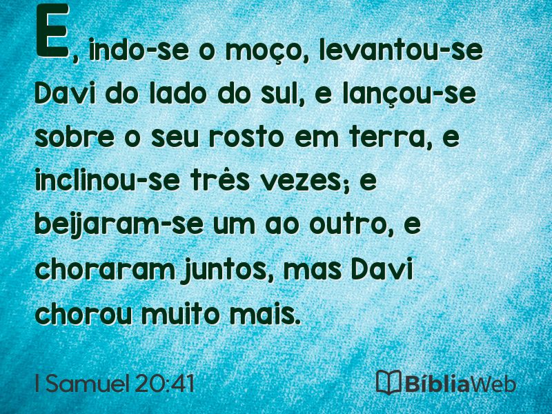 I Samuel 20:41 em imagem para compartilhar