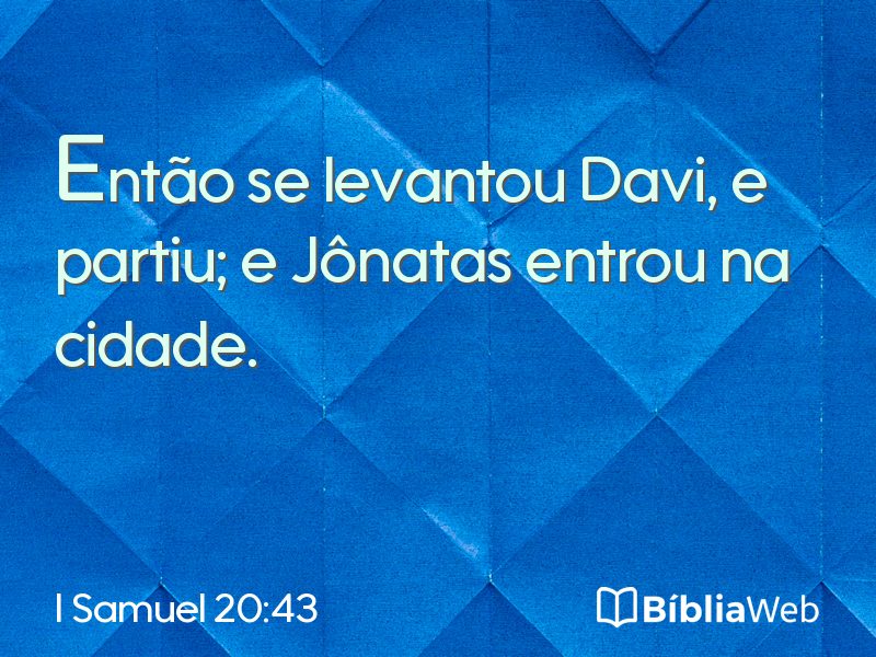 I Samuel 20:43 em imagem para compartilhar