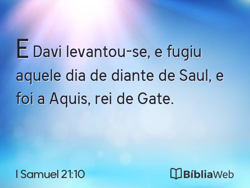 I Samuel 21:10 em imagem para compartilhar