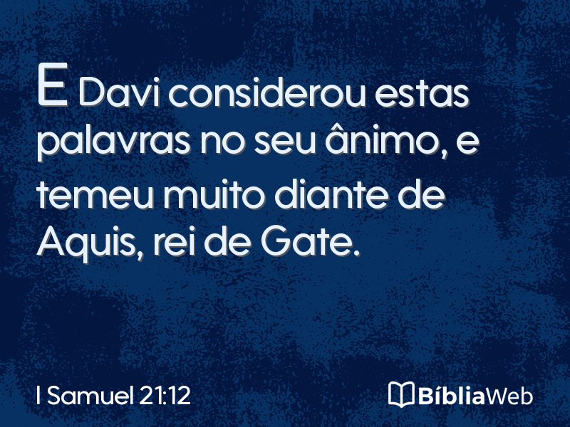 I Samuel 21:12 em imagem para compartilhar