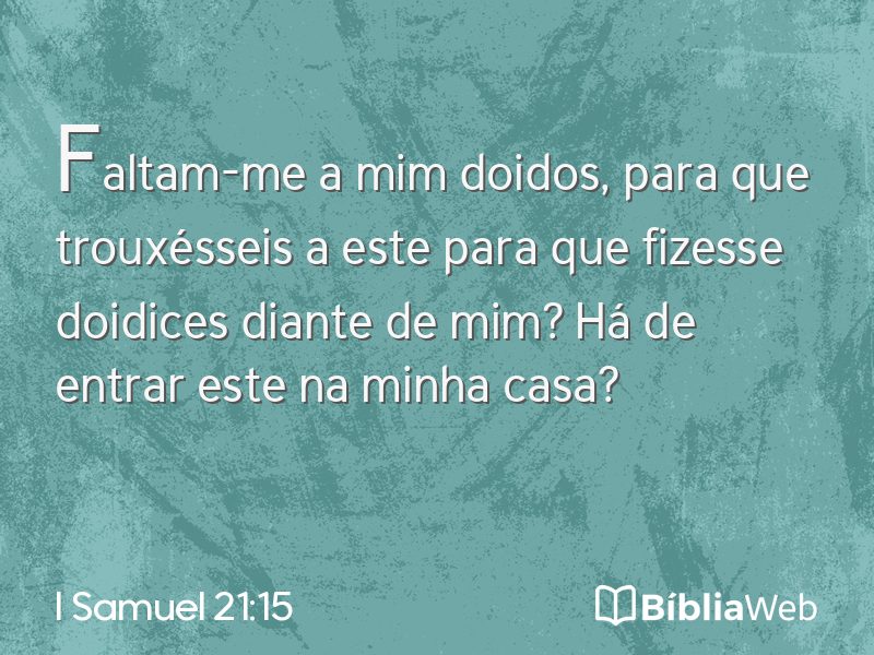 I Samuel 21:15 em imagem para compartilhar