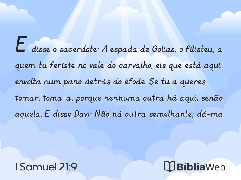 I Samuel 21:9 em imagem para compartilhar