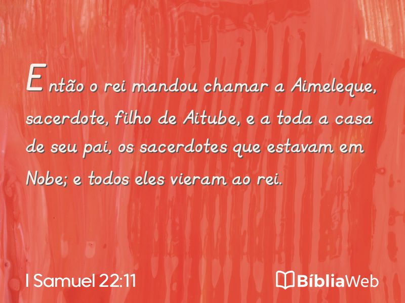 I Samuel 22:11 em imagem para compartilhar
