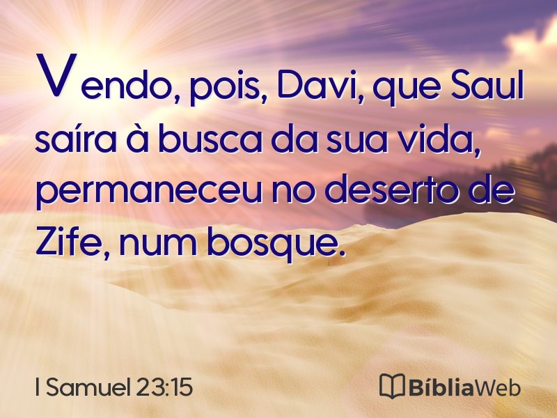 I Samuel 23:15 em imagem para compartilhar
