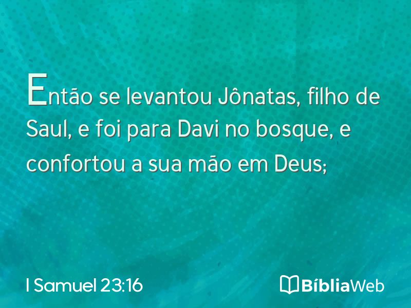 I Samuel 23:16 em imagem para compartilhar