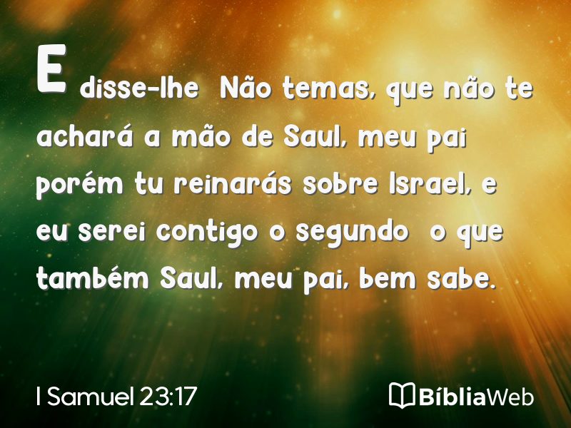 I Samuel 23:17 em imagem para compartilhar