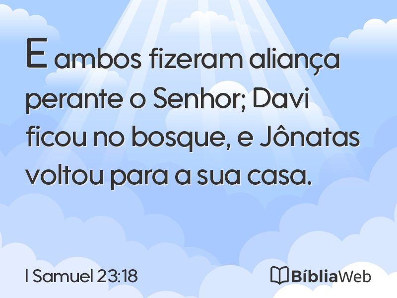 I Samuel 23:18 em imagem para compartilhar