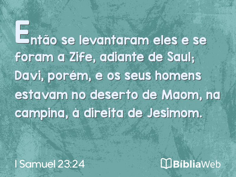 I Samuel 23:24 em imagem para compartilhar