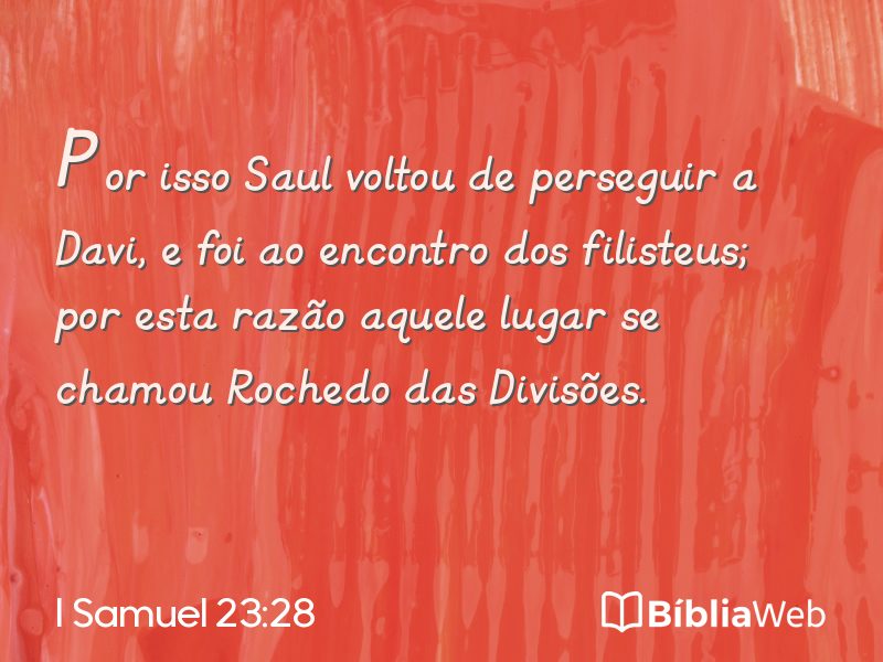I Samuel 23:28 em imagem para compartilhar