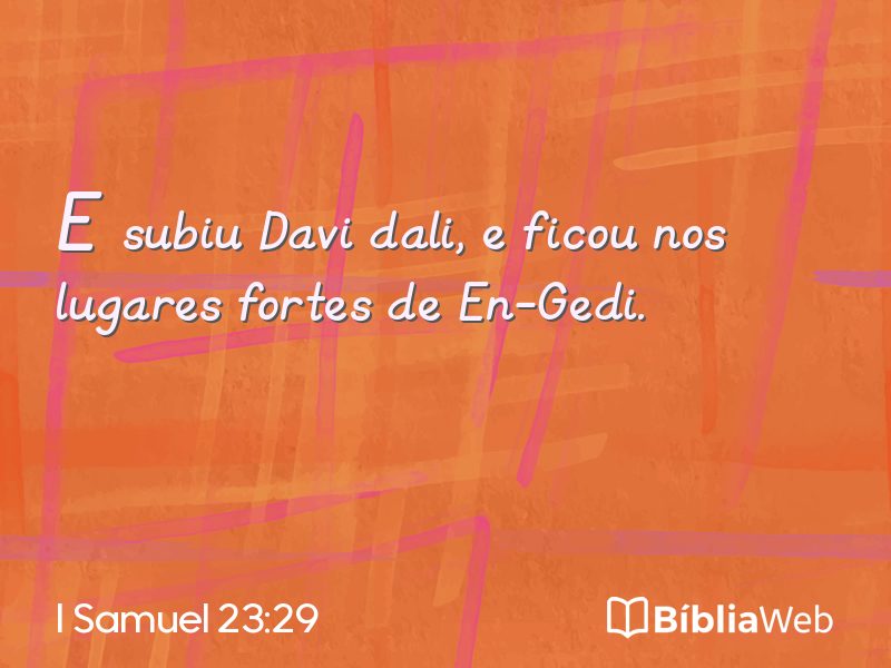 I Samuel 23:29 em imagem para compartilhar