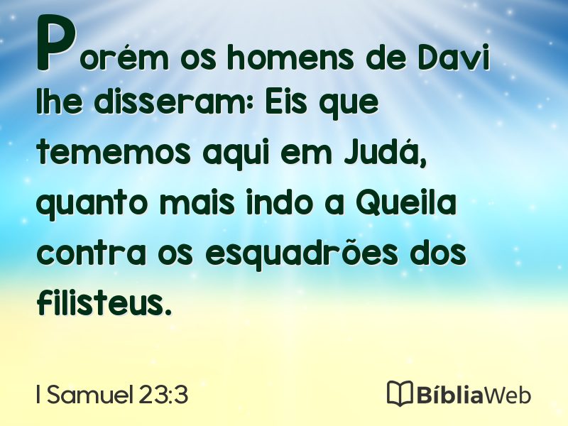 I Samuel 23:3 em imagem para compartilhar