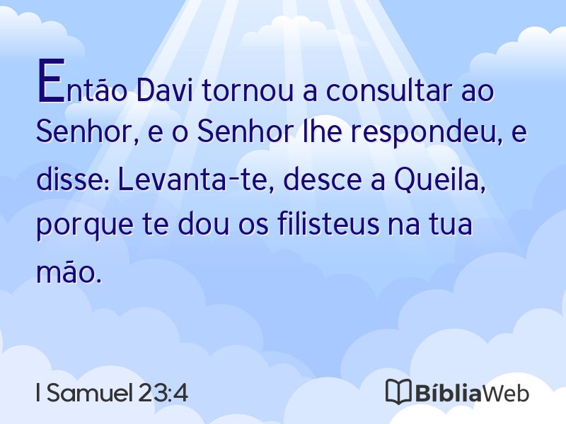 I Samuel 23:4 em imagem para compartilhar