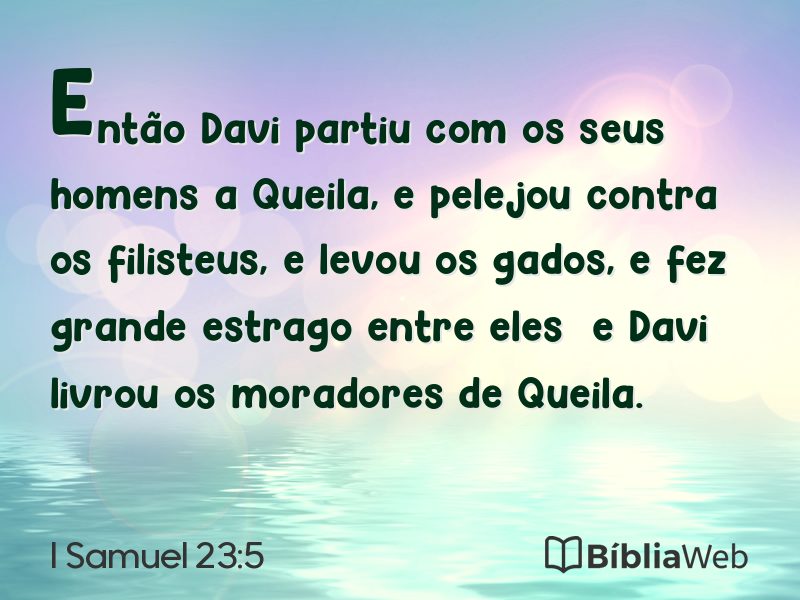 I Samuel 23:5 em imagem para compartilhar
