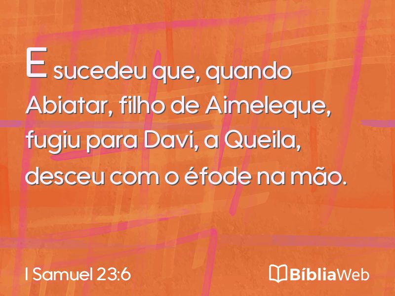I Samuel 23:6 em imagem para compartilhar