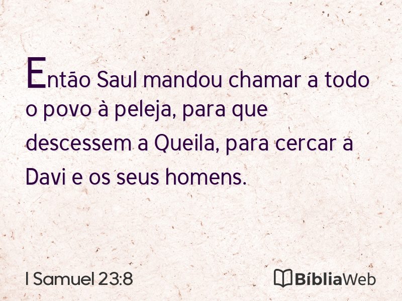 I Samuel 23:8 em imagem para compartilhar