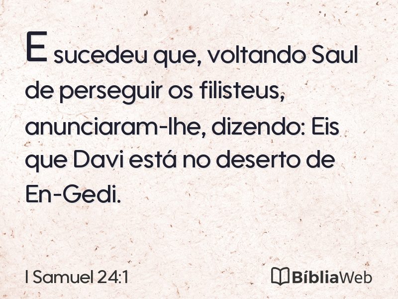 I Samuel 24:1 em imagem para compartilhar