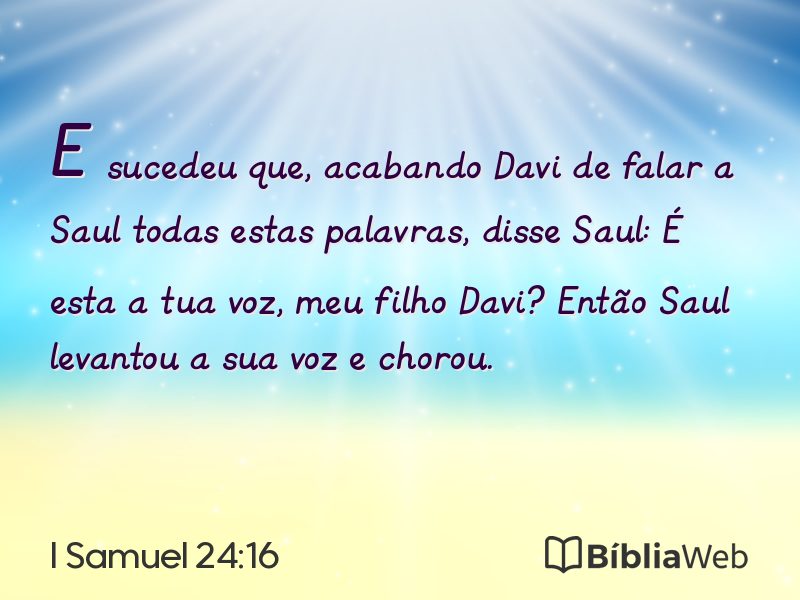 I Samuel 24:16 em imagem para compartilhar