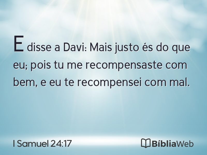 I Samuel 24:17 em imagem para compartilhar