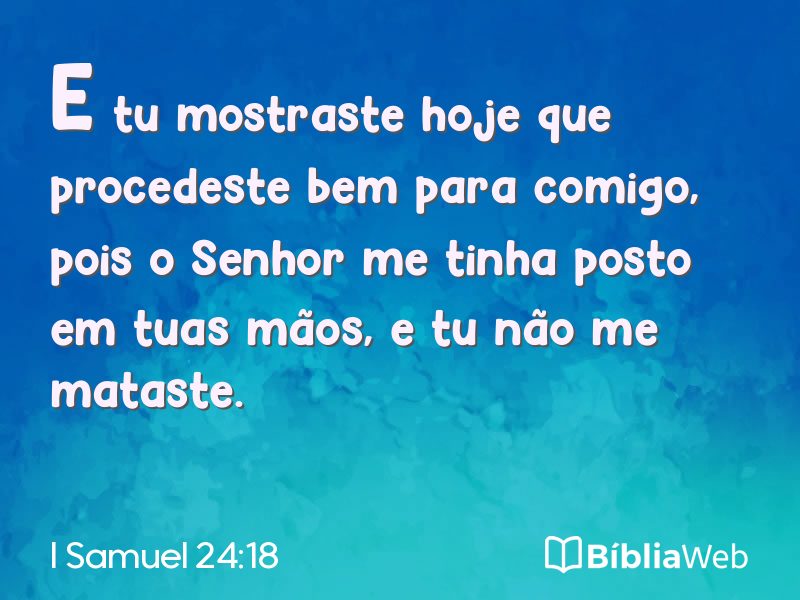 I Samuel 24:18 em imagem para compartilhar
