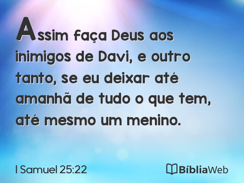 I Samuel 25:22 em imagem para compartilhar