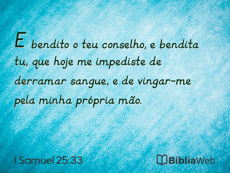 I Samuel 25:33 em imagem para compartilhar