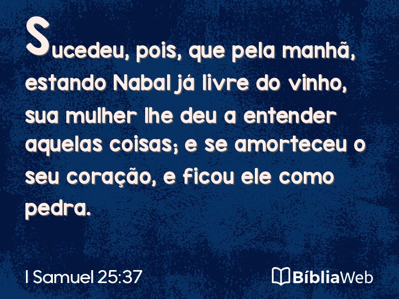 I Samuel 25:37 em imagem para compartilhar
