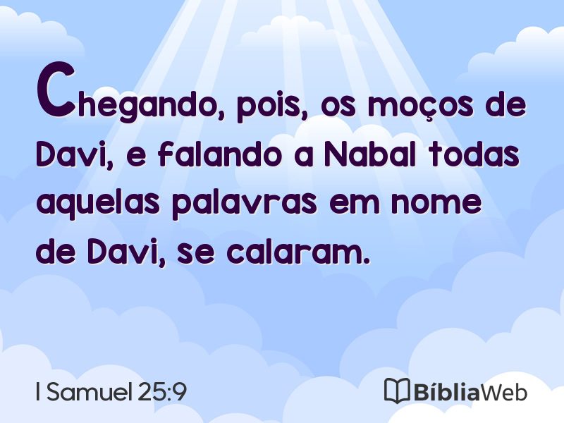 I Samuel 25:9 em imagem para compartilhar