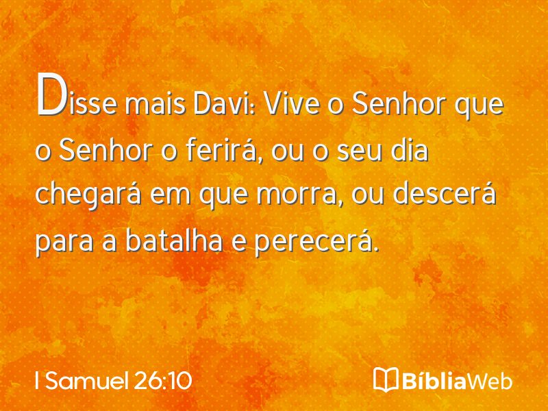 I Samuel 26:10 em imagem para compartilhar