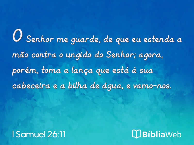 I Samuel 26:11 em imagem para compartilhar