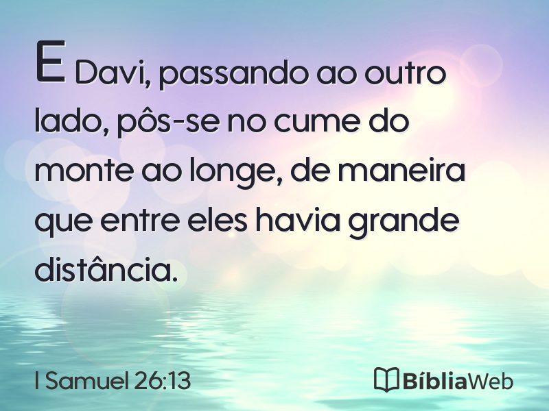 I Samuel 26:13 em imagem para compartilhar