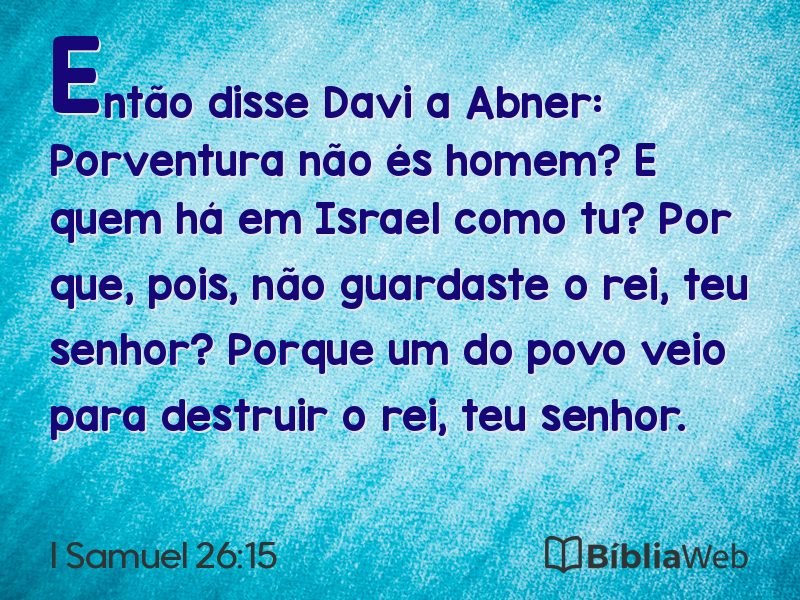 I Samuel 26:15 em imagem para compartilhar