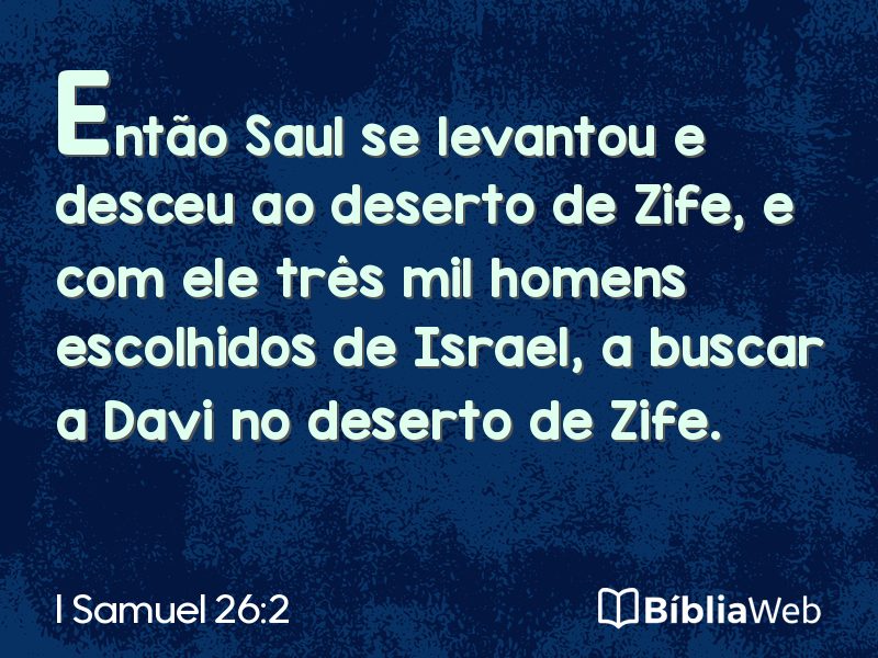 I Samuel 26:2 em imagem para compartilhar