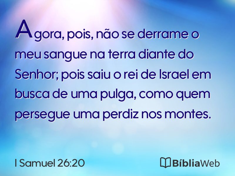I Samuel 26:20 em imagem para compartilhar