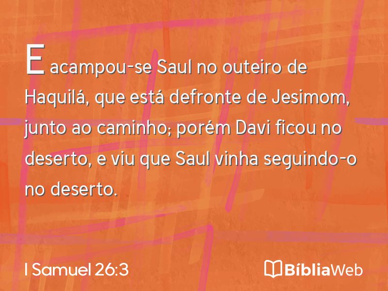 I Samuel 26:3 em imagem para compartilhar