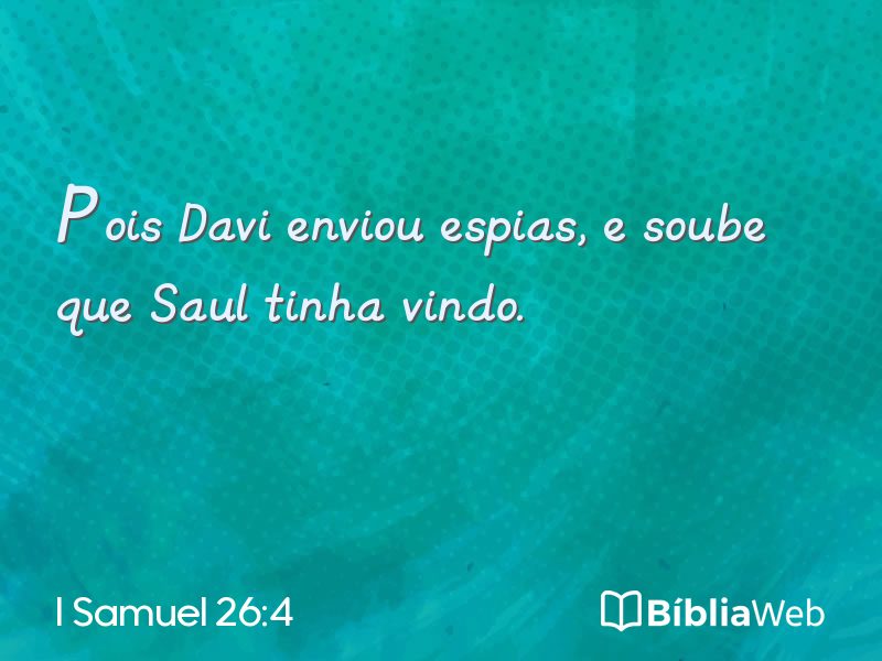 I Samuel 26:4 em imagem para compartilhar