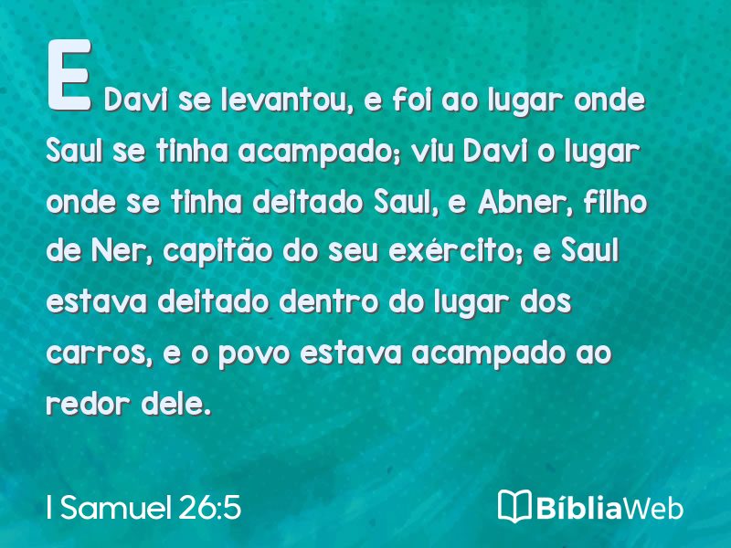 I Samuel 26:5 em imagem para compartilhar