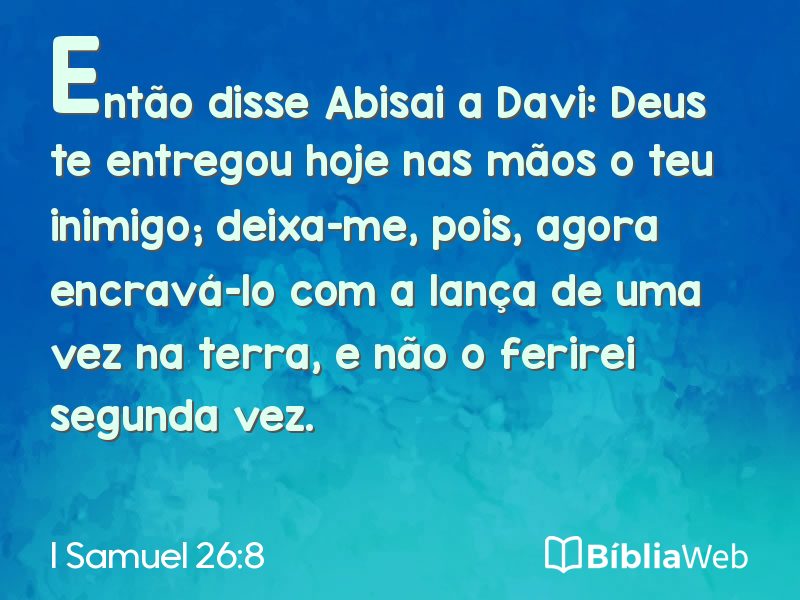 I Samuel 26:8 em imagem para compartilhar