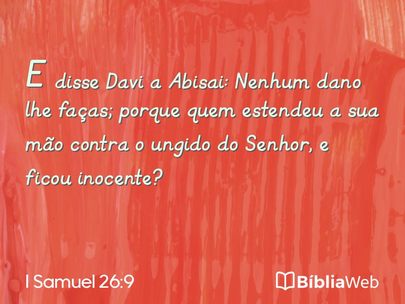 I Samuel 26:9 em imagem para compartilhar