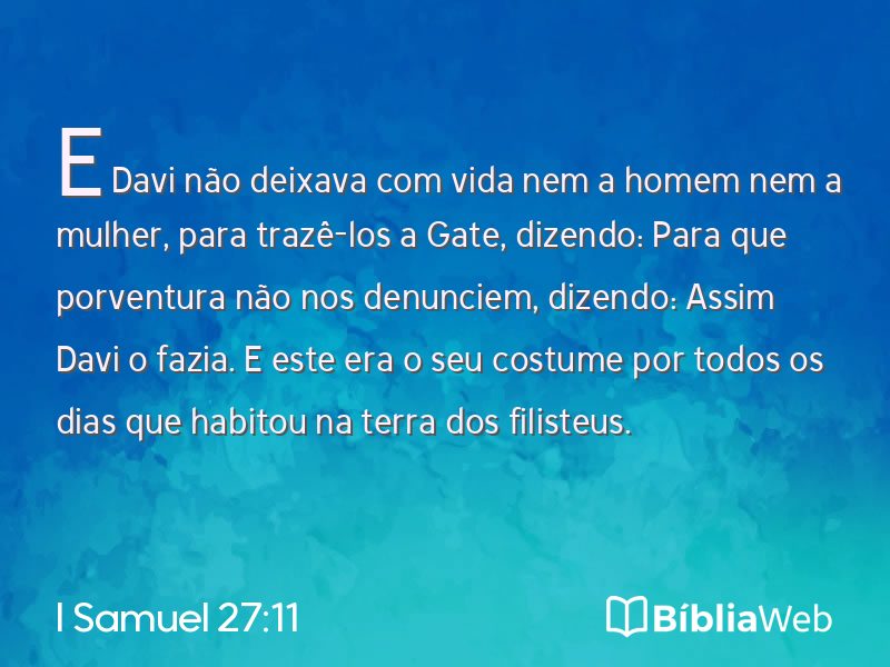 I Samuel 27:11 em imagem para compartilhar