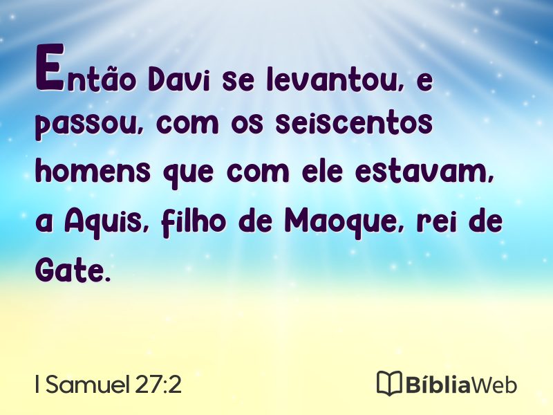 I Samuel 27:2 em imagem para compartilhar