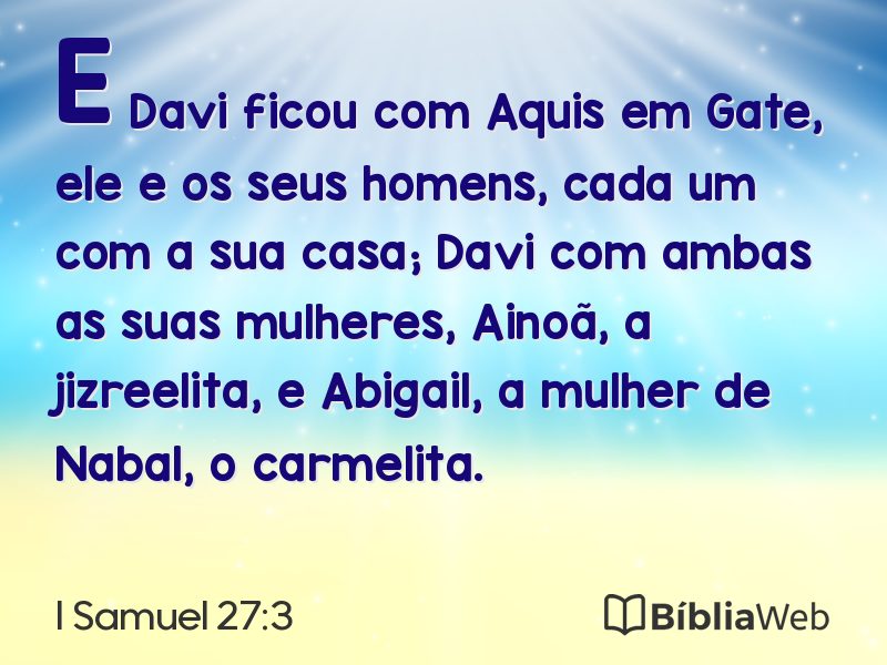 I Samuel 27:3 em imagem para compartilhar