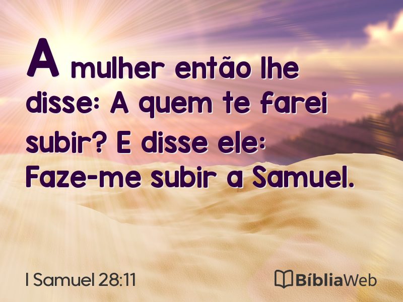 I Samuel 28:11 em imagem para compartilhar