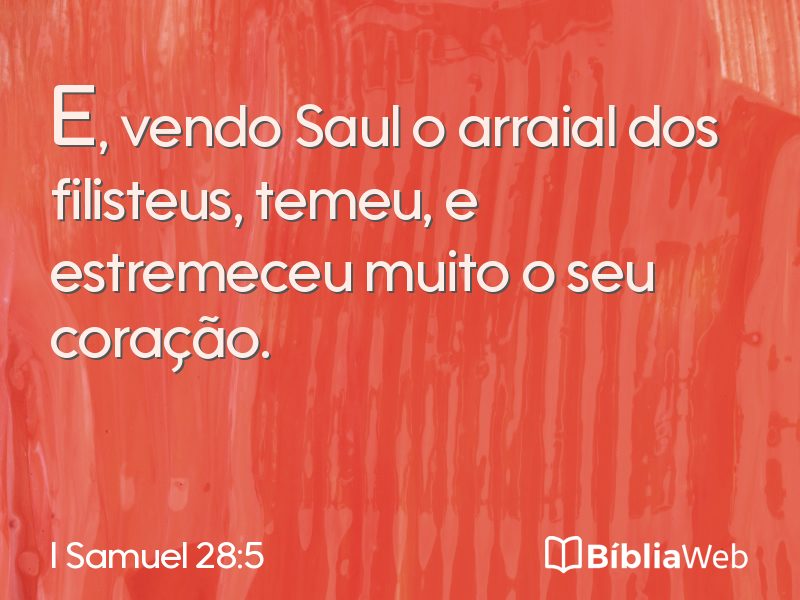 I Samuel 28:5 em imagem para compartilhar
