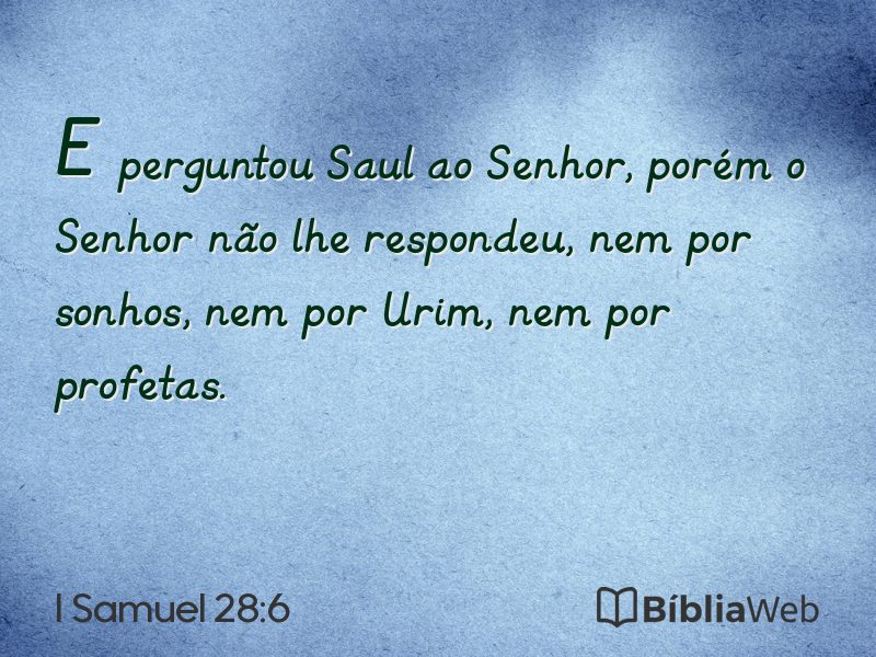 I Samuel 28:6 em imagem para compartilhar